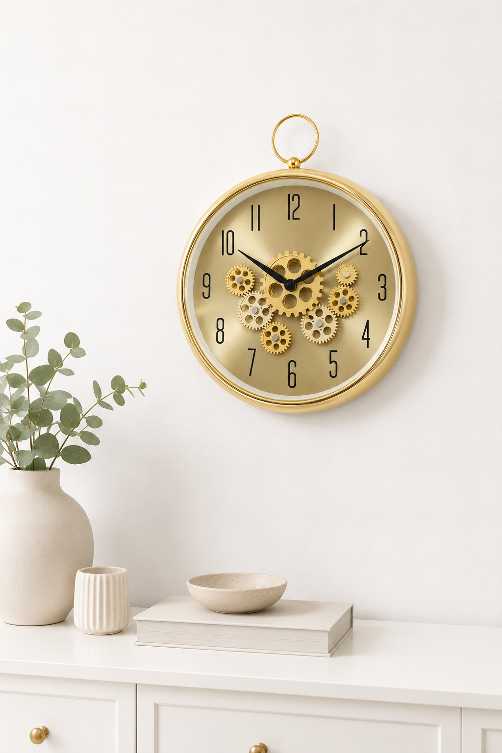 Heritage Style Gear Wall Clock