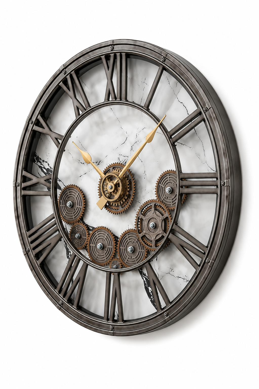 Marble Forge Skeleton Wall Clock