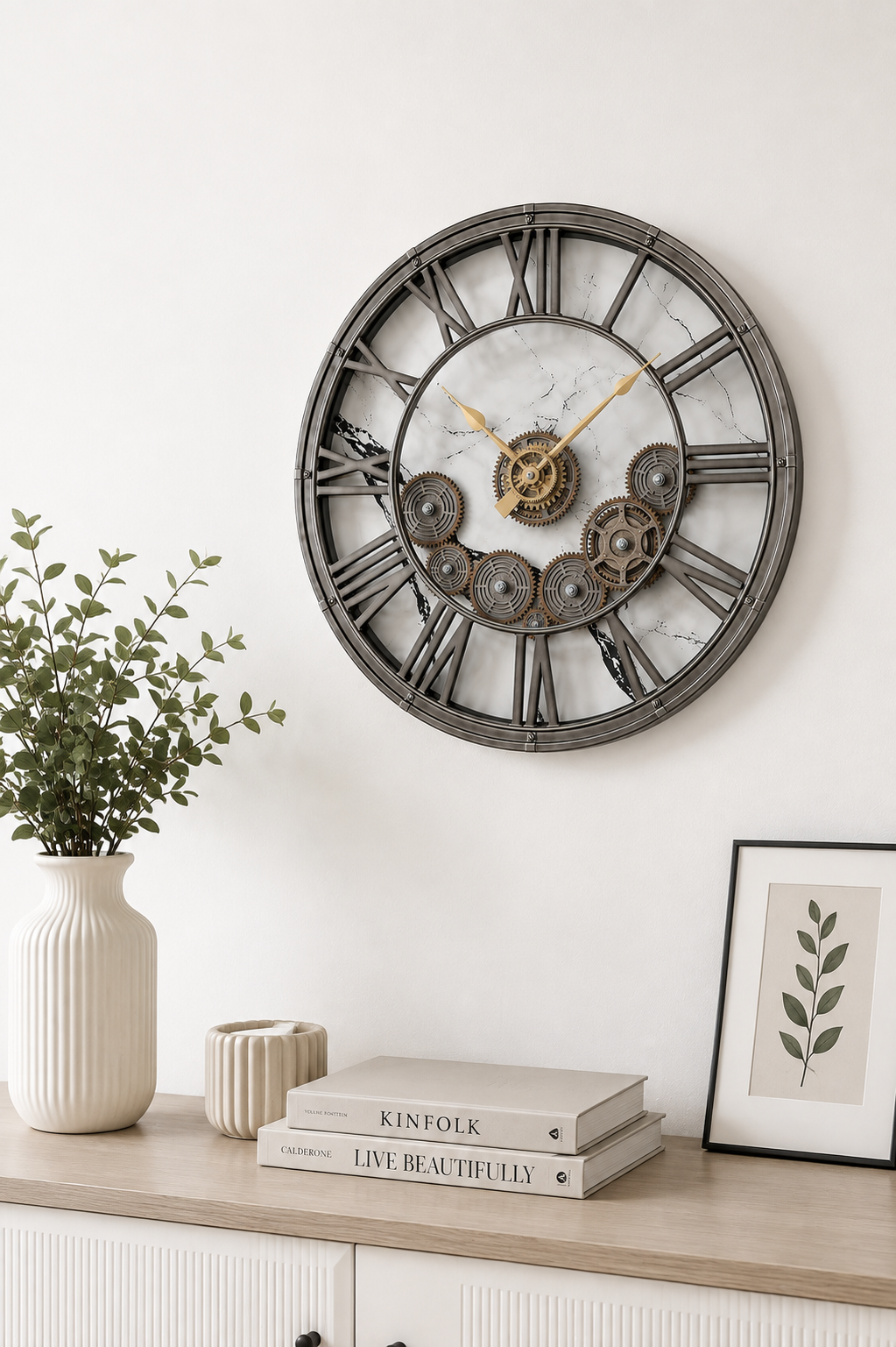 Marble Forge Skeleton Wall Clock