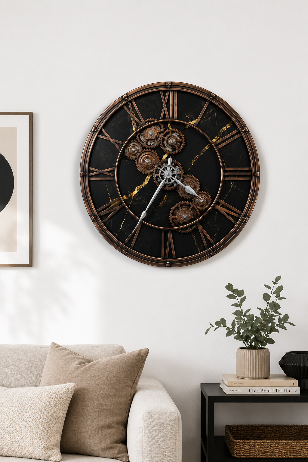 Obsidian Legacy Skeleton Wall Clock